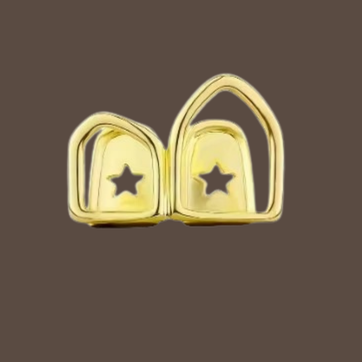Grillz de Dientes Dobles en Placa