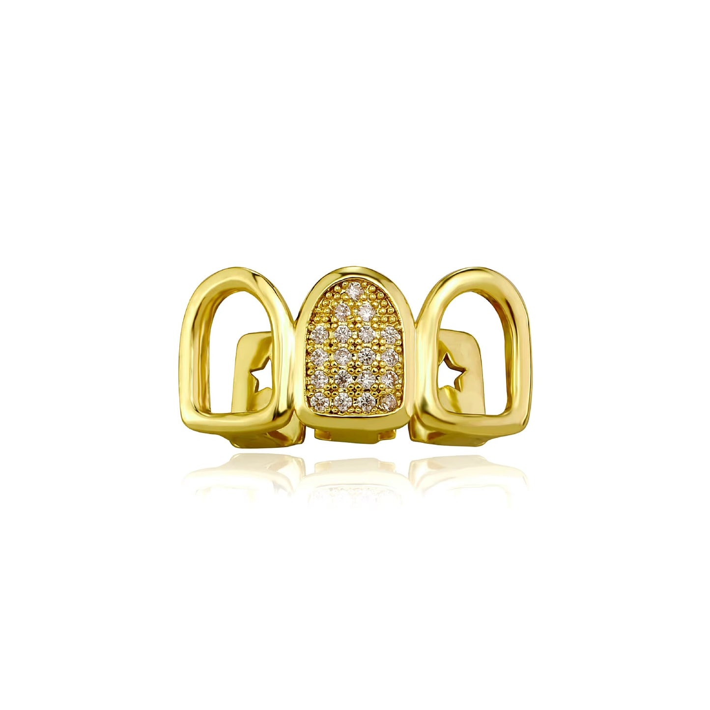 3 Hollow Iced Grillz