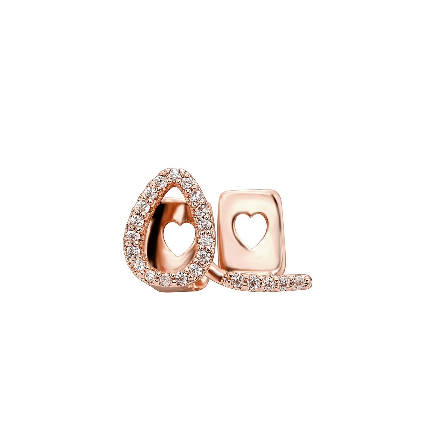 Iced out Hollow Heart Grillz