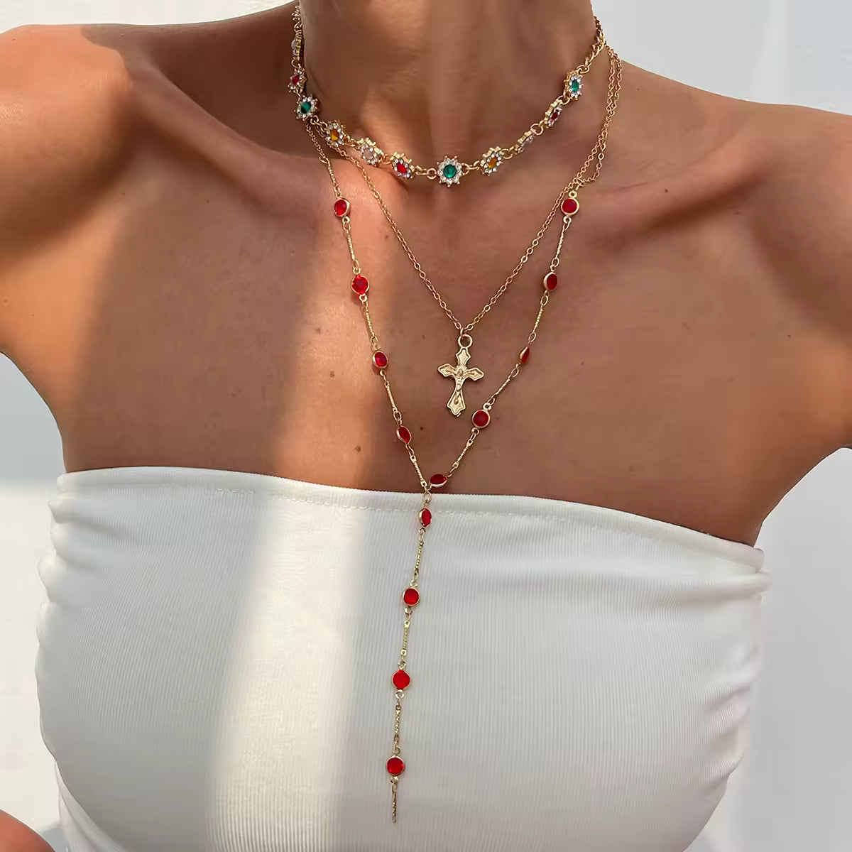 Rosalie Croix Necklace