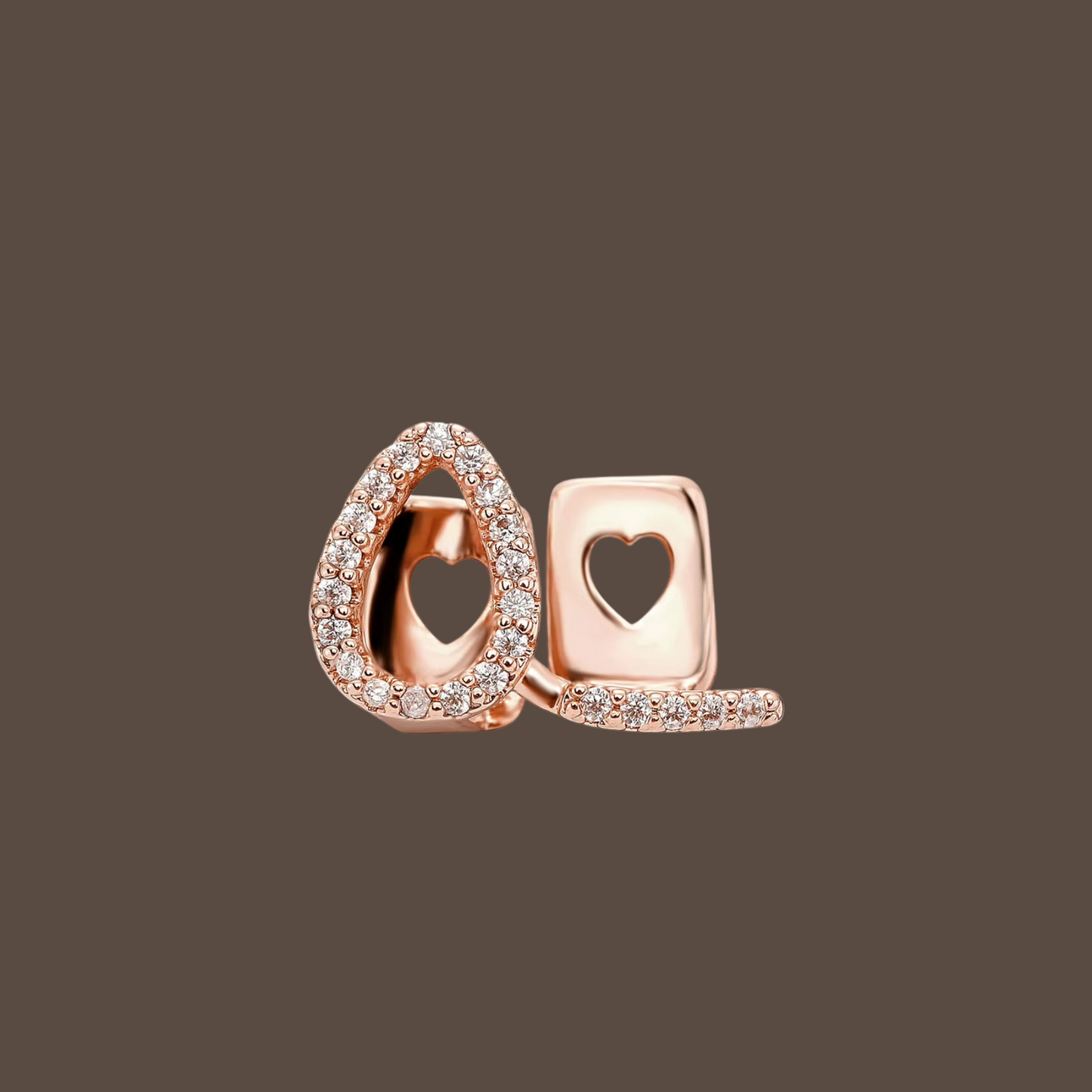 Iced Out Hollow Heart Grillz