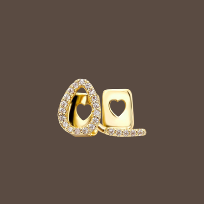 Iced Out Hollow Heart Grillz