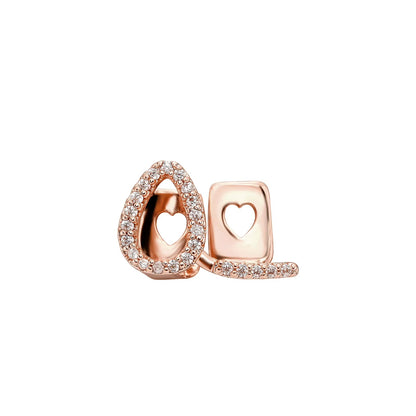 Iced out Hollow Heart Grillz