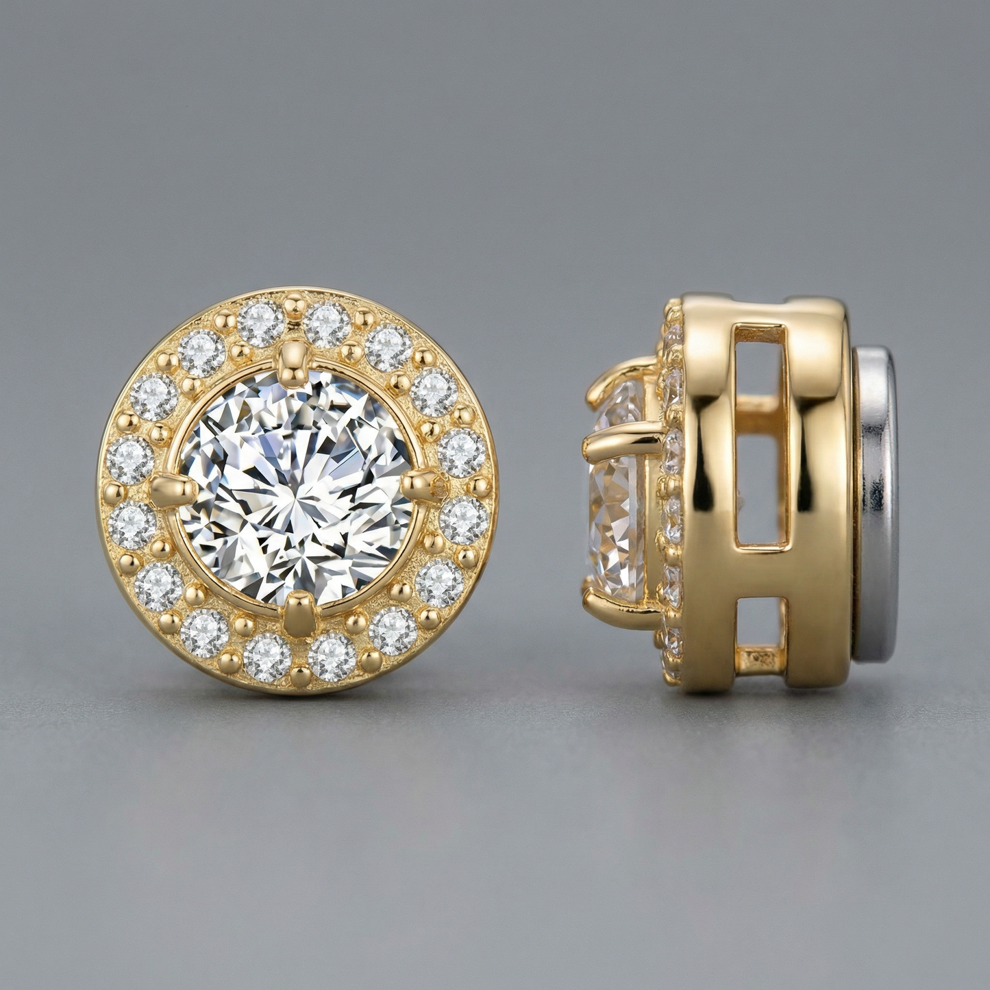 Iced Out Axis Earrings