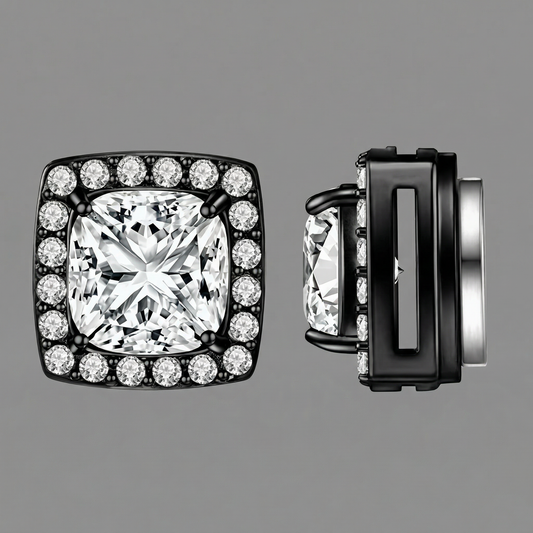 Iced Out Slate Earrings